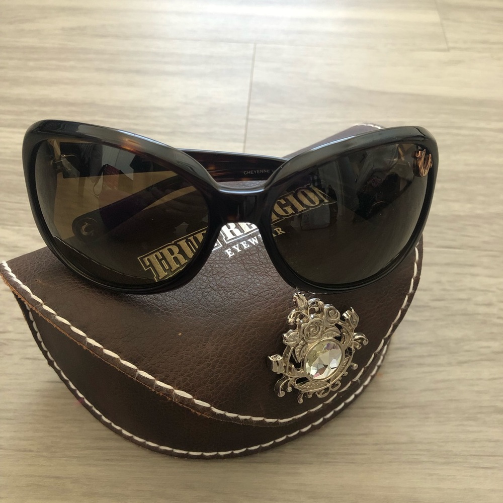 True Religion Tortoise Sunglasses